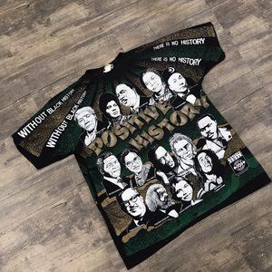 Vintage‎ Kacy World Colors Positive History Dual Side AOP Graphic T Shirt Men XL